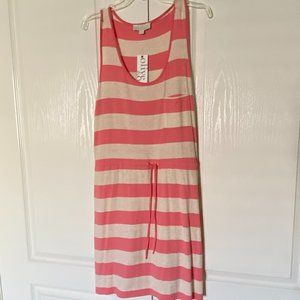 Olive & Oak Striped drawstring dress NEW! Size M